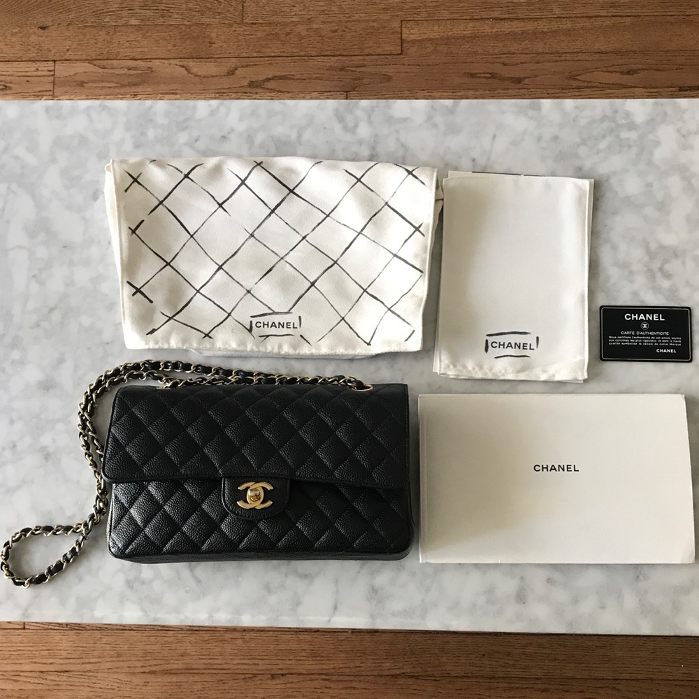 🚫SOLD🚫Chanel Medium Double Flap Caviar - Picture 2 of 8